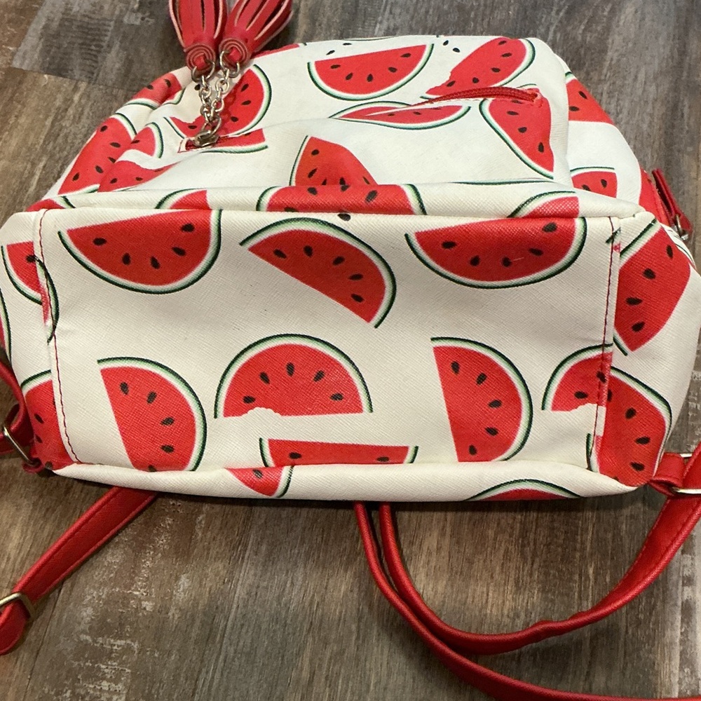 Chic Watermelon Pattern Backpack With Red Accents - image 8